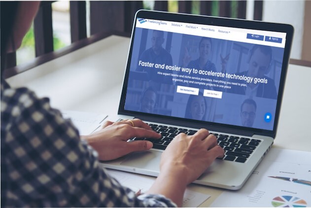 Future of work freelancer virtual team platform